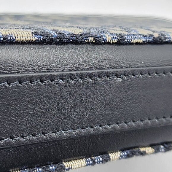 Dior Oblique Jacquard Messenger Crossbody Leather Lock Bag | Black | NEW - Picture 12 of 14